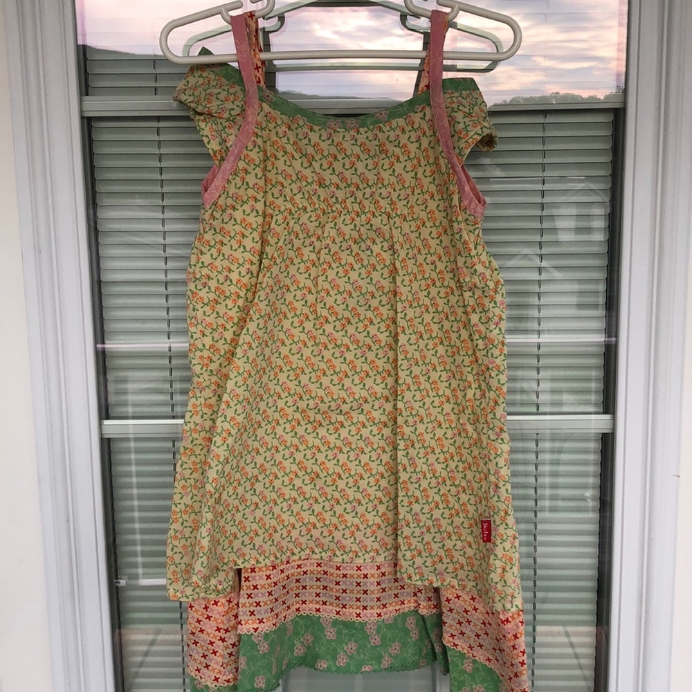 Shilav 5Y Pink Floral Off The Shoulder Dress